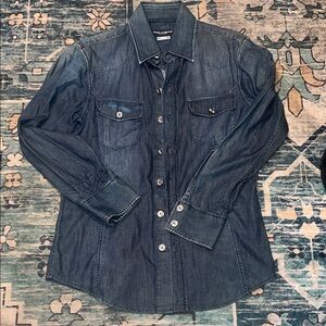 Dolce and Gabanna Denim Button-Up Shirt size 15 1/4 40